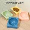 Original tilted wall-mounted pet bowl, creative neck guard dog bowl, anti-tipping, fixed on the skirting board cat bowl details Picture